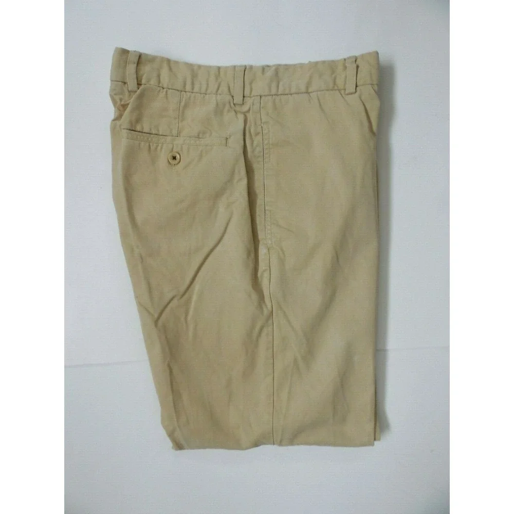 Tommy‎ Bahama Mens Beige Flat Front Slash Pocket Stretch Casual Straight Pant 32